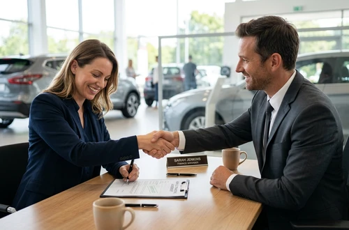 Friendly auto loan advisor ready to assist